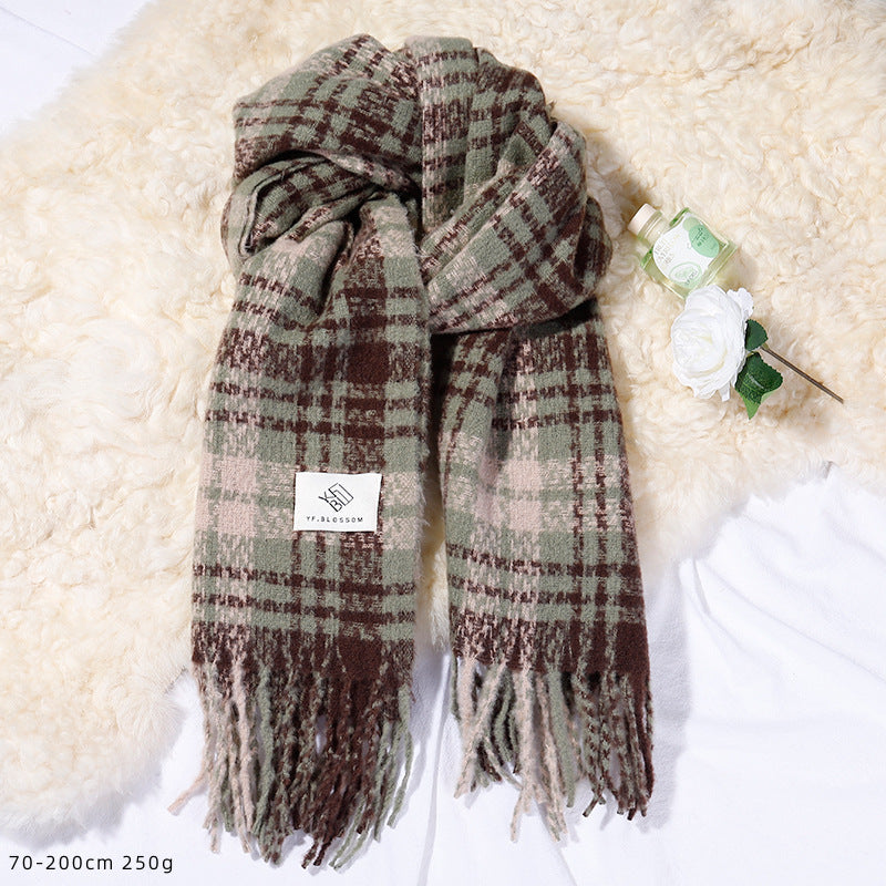 Female Winter High-grade Mohair Artificial Cashmere Scarfs