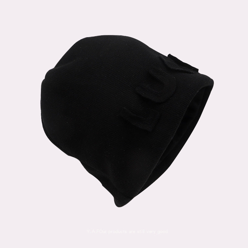 Women's Knitted Hat Thickened Keep Warm In Windproof Earflaps Korean Hats & Caps