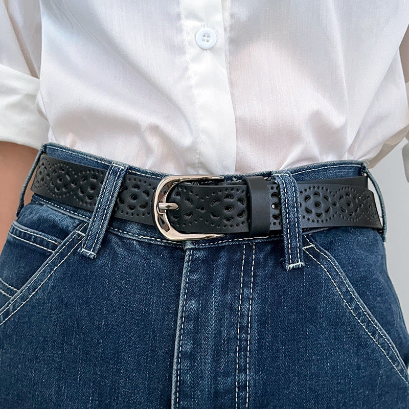 Women's Pin Buckle Fashion Casual Decorative Jeans Belts