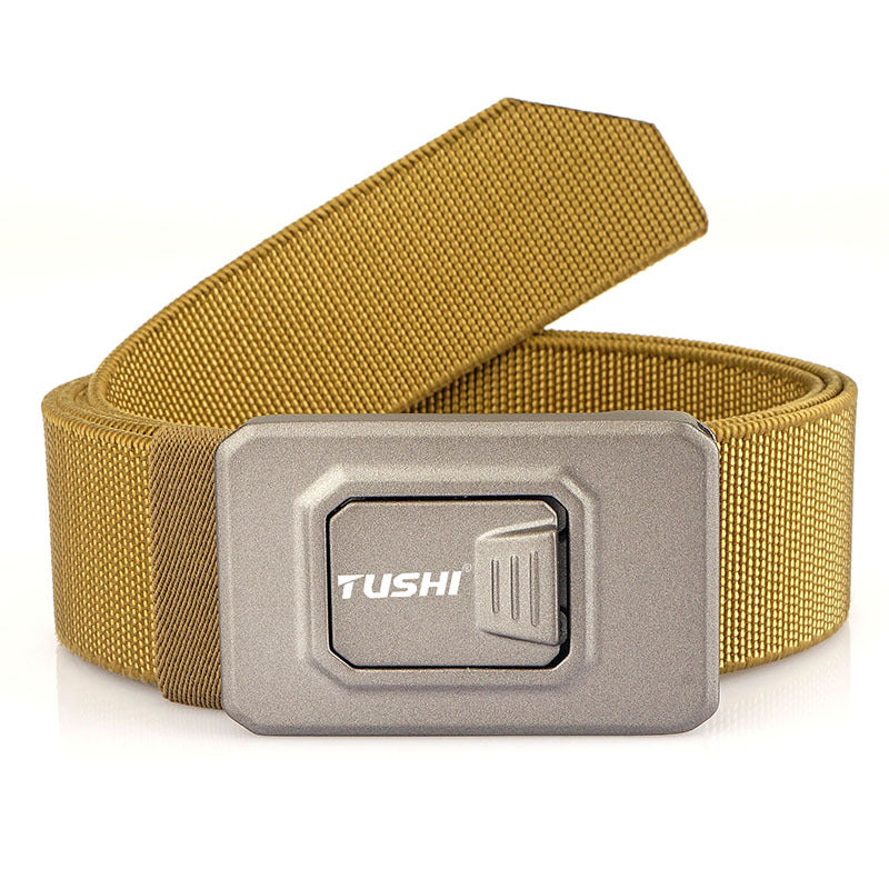 Men's Aluminum Alloy Release Buckle Tactical Nylon Belts