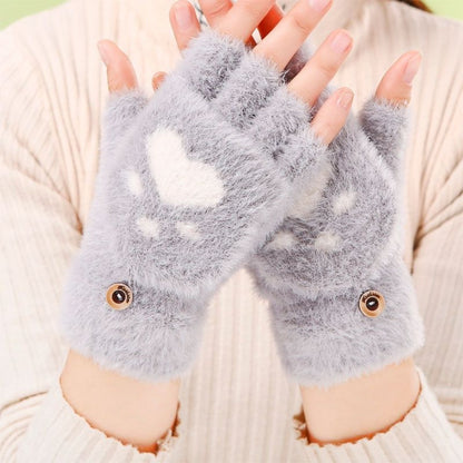 Padded Thickened Tide Writing Riding Cute Gloves