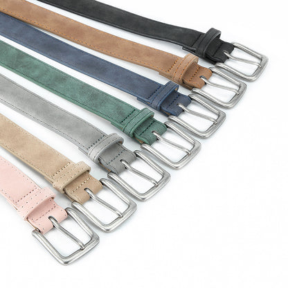 Women's Matte Texture Pin Buckle High-grade Versatile Belts