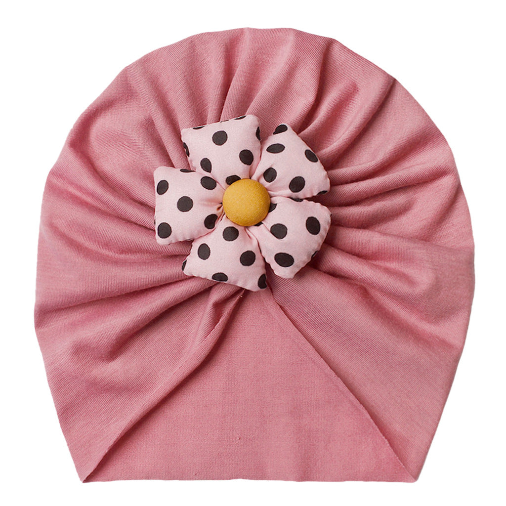 Children's Door Hat Summer Cute Polka Dot Kids' Headwear