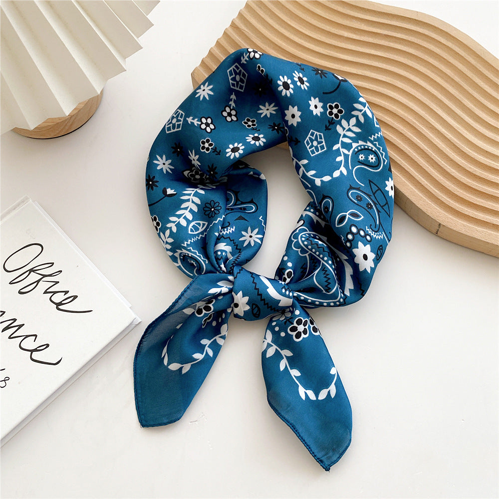 Women's Kerchief Thin Western Style Hair Band Decorative Scarfs