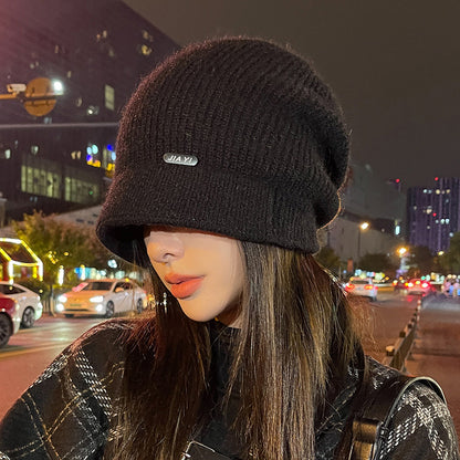 Women's Fashion Small Rabbit Fur Hat Peaked Hats & Caps