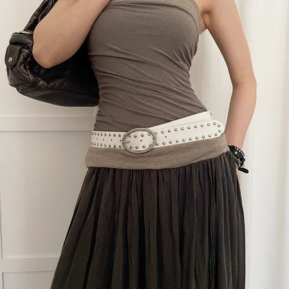 Women's Rivet Casual Vintage Ornament Design Fashion Belts