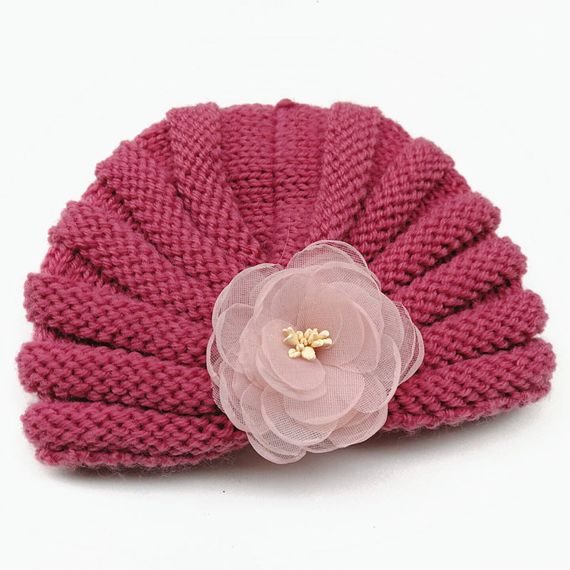 Children's Ethnic Style Hat Handmade Flower Autumn Kids' Headwear