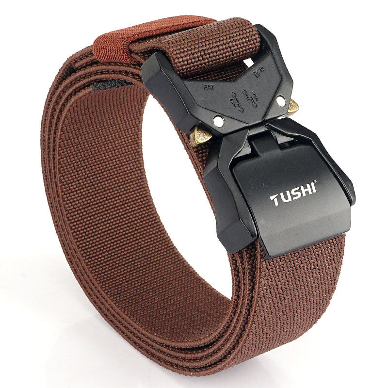 Men's Double Quick Release Aluminum Alloy Buckle Belts