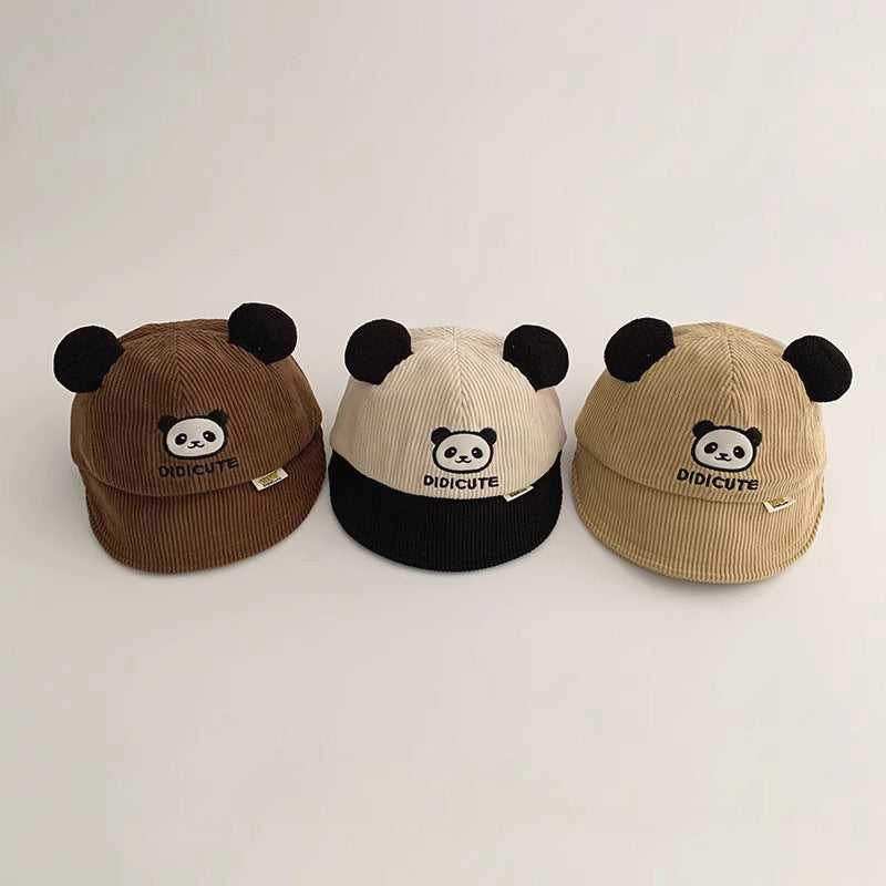 Fashion Hat Cute Panda Warm Peaked Kids' Headwear