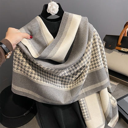 Women's Letter Artificial Cashmere Korean Jacquard Shawl Scarfs