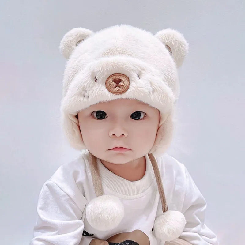 Hat Male Female Cute Elastic Plush Kids' Headwear