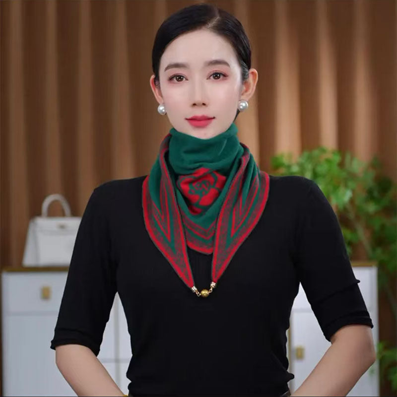 White Live Broadcast Fashion Temperament Korean Style Scarfs