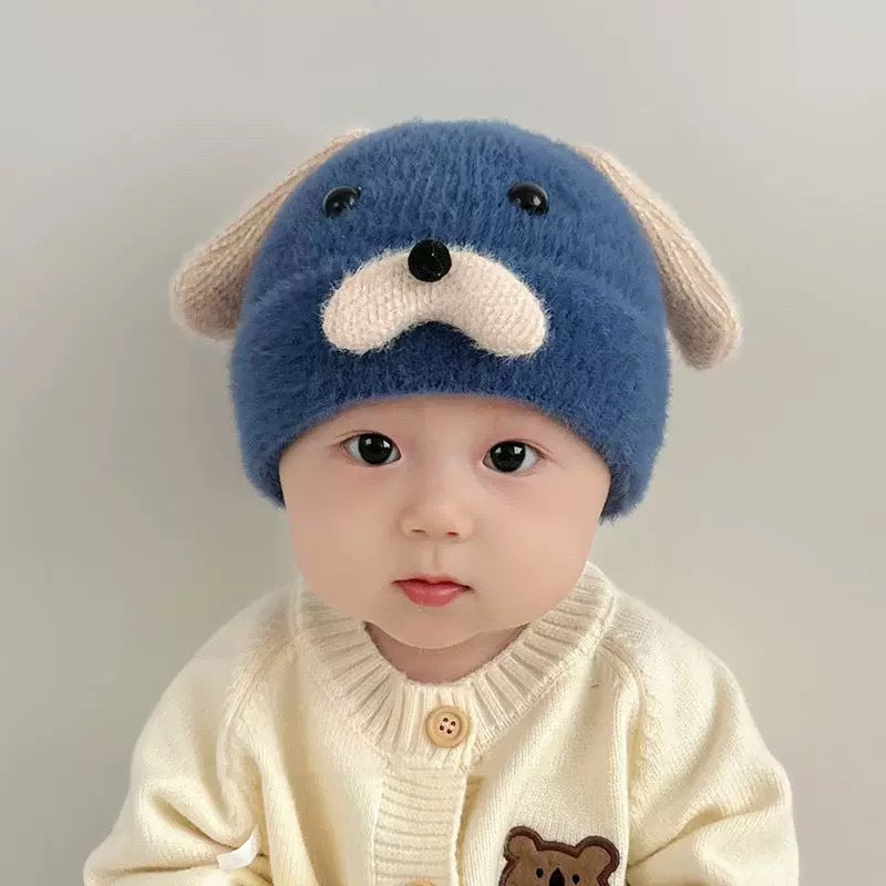 Winter Boys Cute Warm Woolen Ear Kids' Headwear