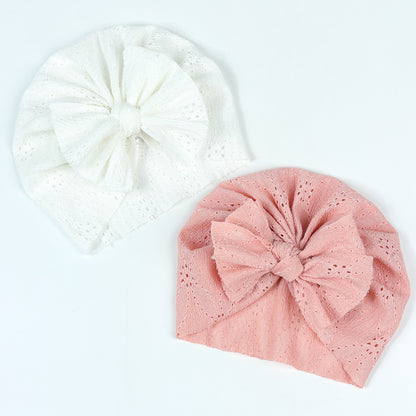 Children's Solid Color Hollow Breathable Hat Infant Kids' Headwear