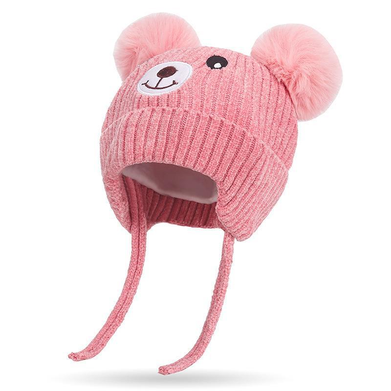 Warm Ear Protection Fleece-lined Woolen Hat Kids' Headwear