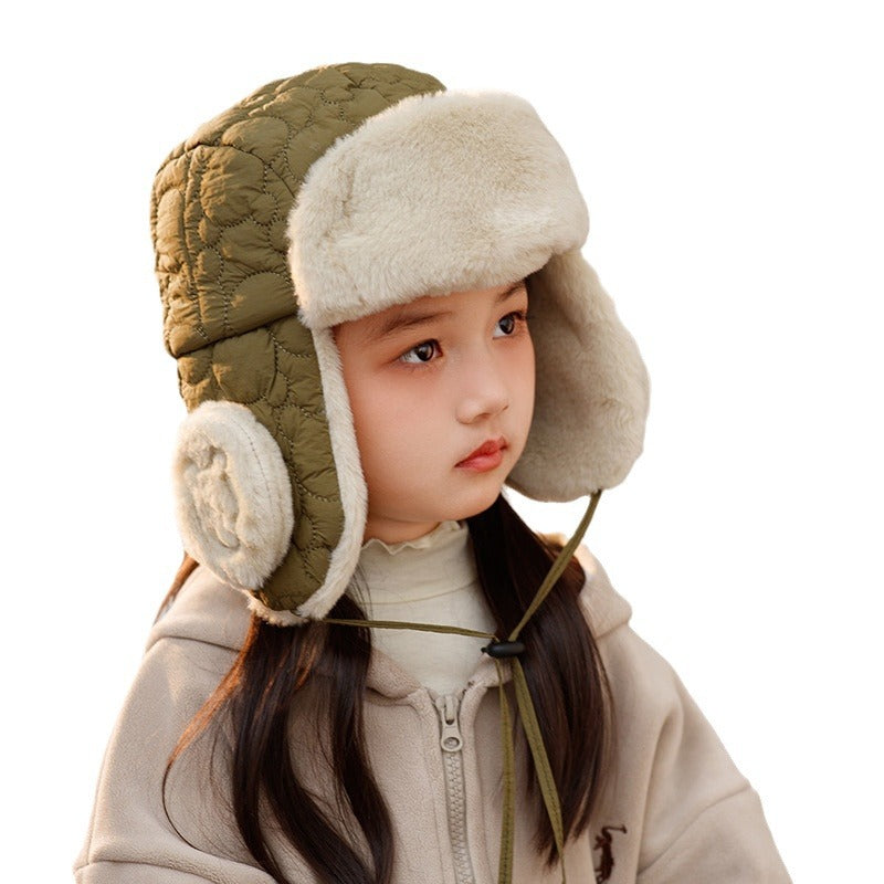 Children's Warm Fisherman Hat Winter Korean Cycling Outing Fine Kids' Headwear