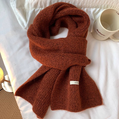 Women's Knitted For Winter Versatile Korean Style Scarfs