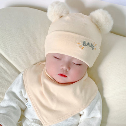 Cartoon Bear Hat Thin Cotton Born Beanie Kids' Headwear