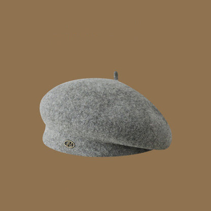 Women's Classic Style Beret Face Small Warm Korean Graceful Hats & Caps