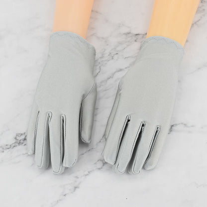 Women's & Men's Spandex High Elastic Stage Etiquette Thin Gloves