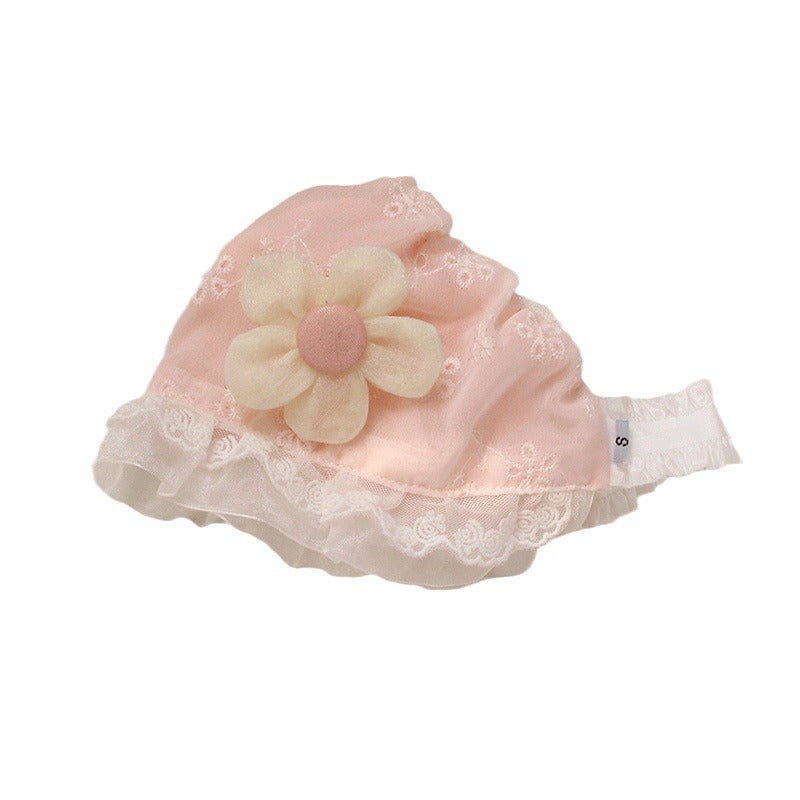 Hat Female Cradle Pure Cotton Hollow Out Kids' Headwear