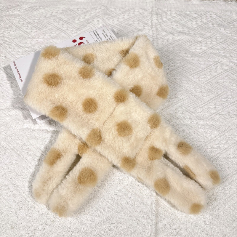 Imitation Rabbit Fur Mittens Plush Warm Gloves