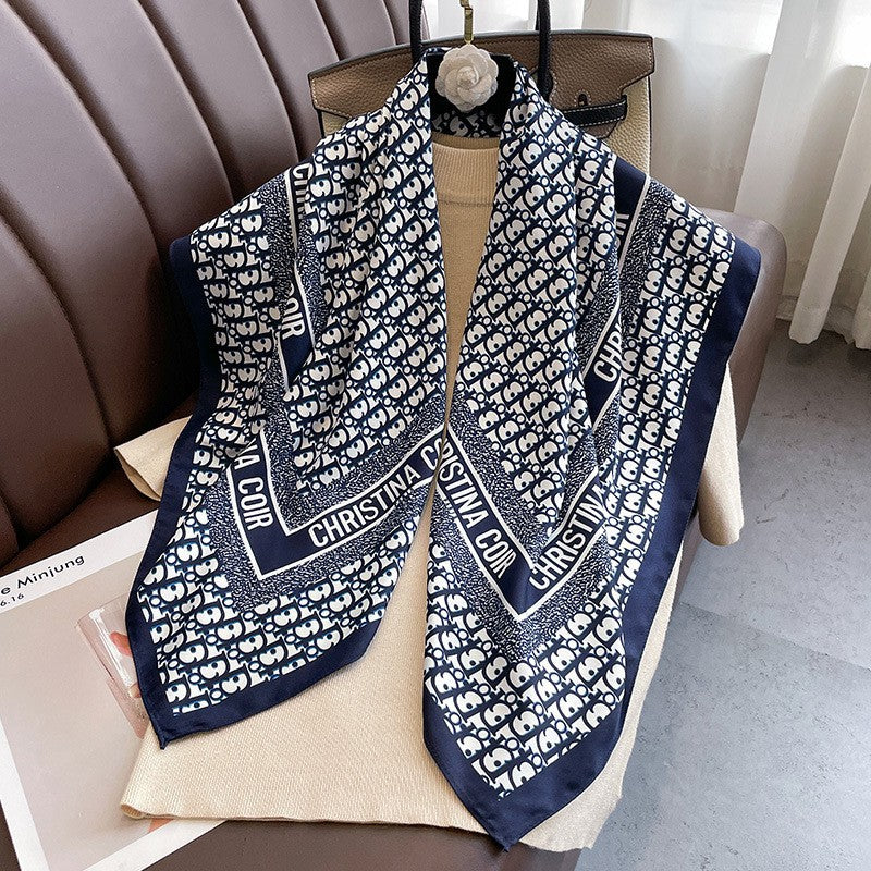 Women's Summer Fashion Trendy Navy Style Professional Square Scarfs