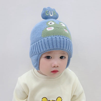 Knitted Windproof Woolen Cute Super Boys Kids' Headwear