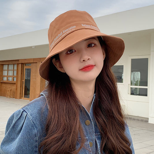 Female Summer Korean Fashion Bucket Round Hats & Caps