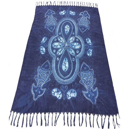 Style Yunnan Travel Printing Cotton Linen Scarfs