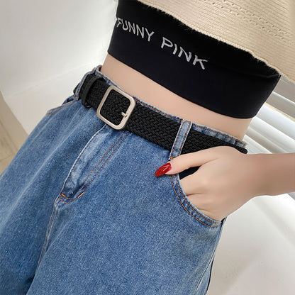 Women's & Men's Jeans Trendy Simple Fashion Pant Military Belts