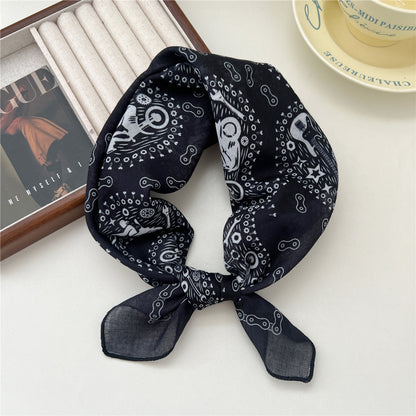 Women's Towel Soft Literary Decoration Silk Retro Scarfs