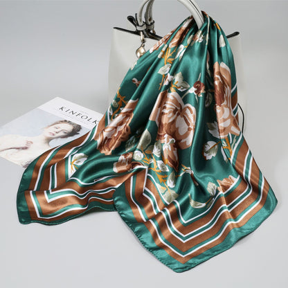 Large Kerchief Printed Female Mother's Outer Scarfs