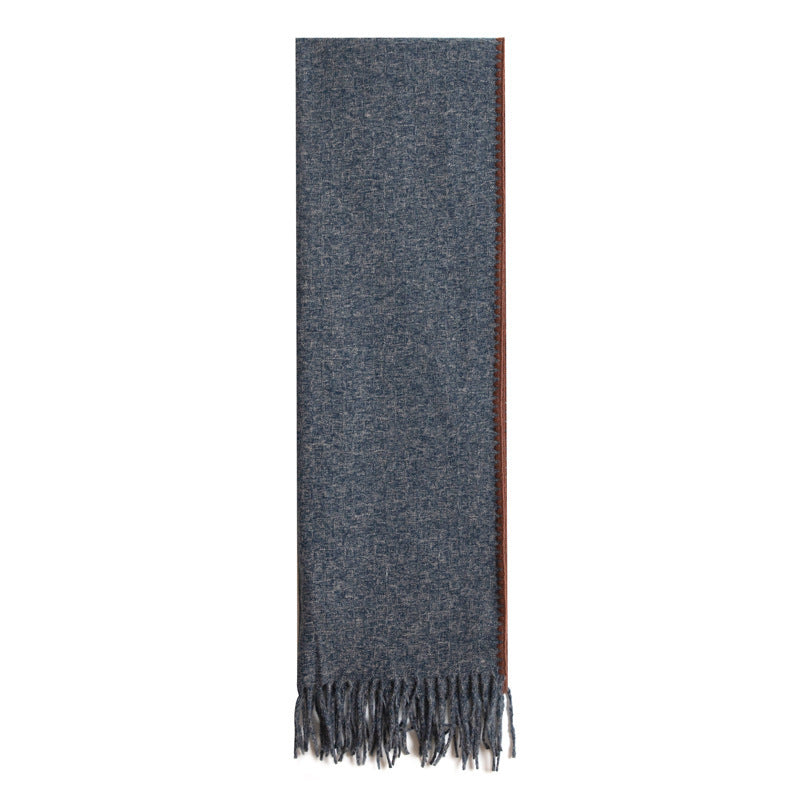 Talma Light Luxury Contrast Color Wool Scarfs