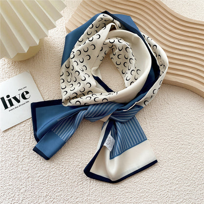 Women's Style Four Narrow Hair Band Tie Bag Temperament Scarfs