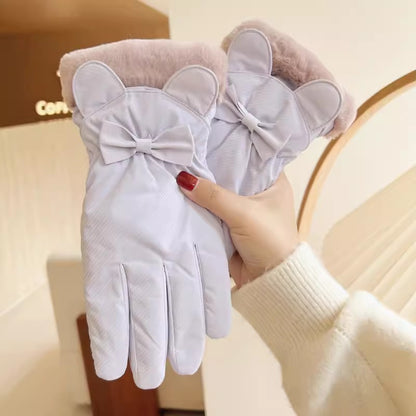 Women's For Winter Cycling Cute Warm Riding Gloves