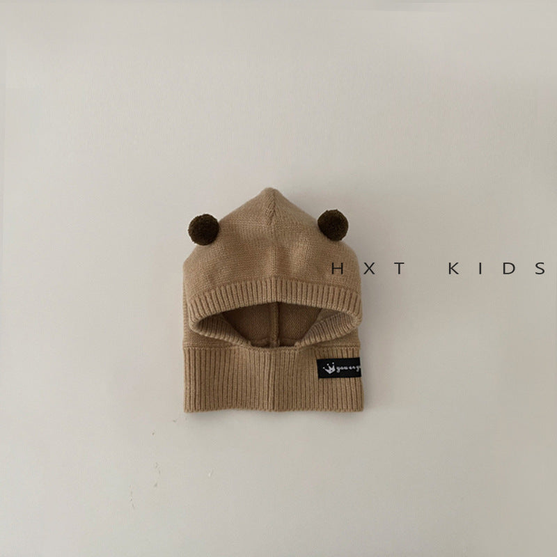 One-piece Super Cute Bear Warm Earflaps Kids' Headwear