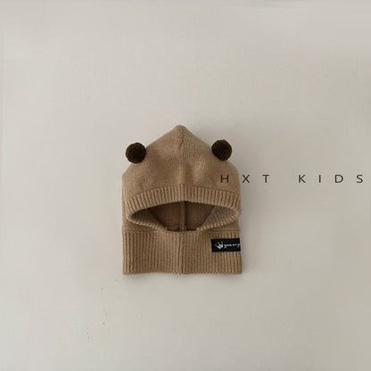 One-piece Super Cute Bear Warm Earflaps Kids' Headwear