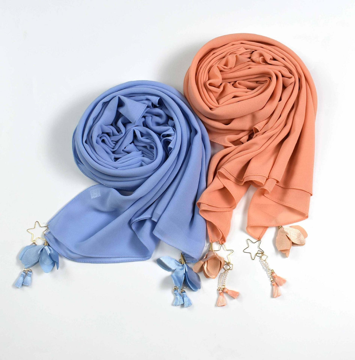 Five-pointed Star Alloy Flower Female Hui Scarfs