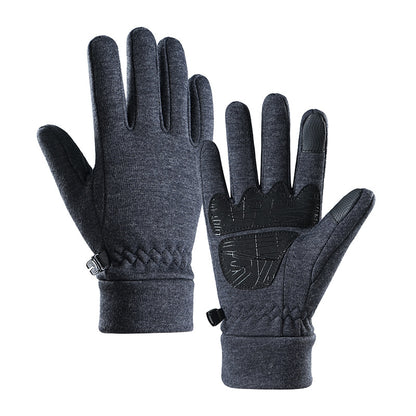 Men's Thickened Waterproof Windproof Riding Motorcycle Touch Gloves