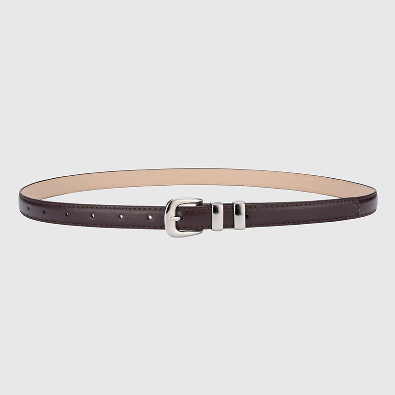 Women's Buckle Decorative Thin High Sense Simple Leisure Belts