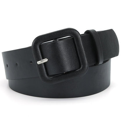 Women's Korean Style Square Buckle Candy Color Belts