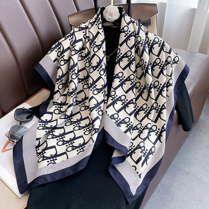 Women's Summer Fashion Trendy Navy Style Professional Square Scarfs