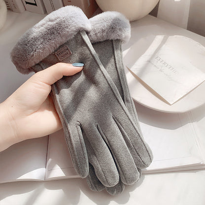 Women's Lined Padded Warm Keeping Touch Screen Driving Gloves