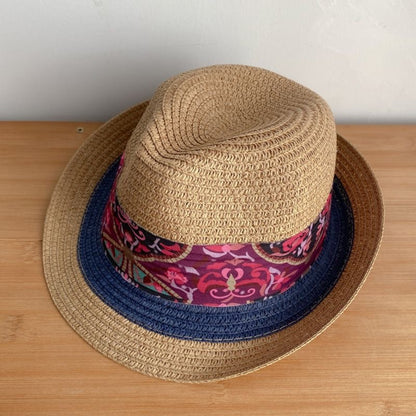 Women's Ethnic Style Big Brim Straw Hat Sun Protection Hats & Caps