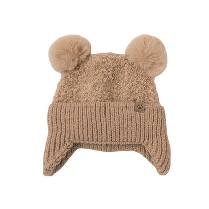 Hat Ear Protection Woolen Thermal Windproof Kids' Headwear