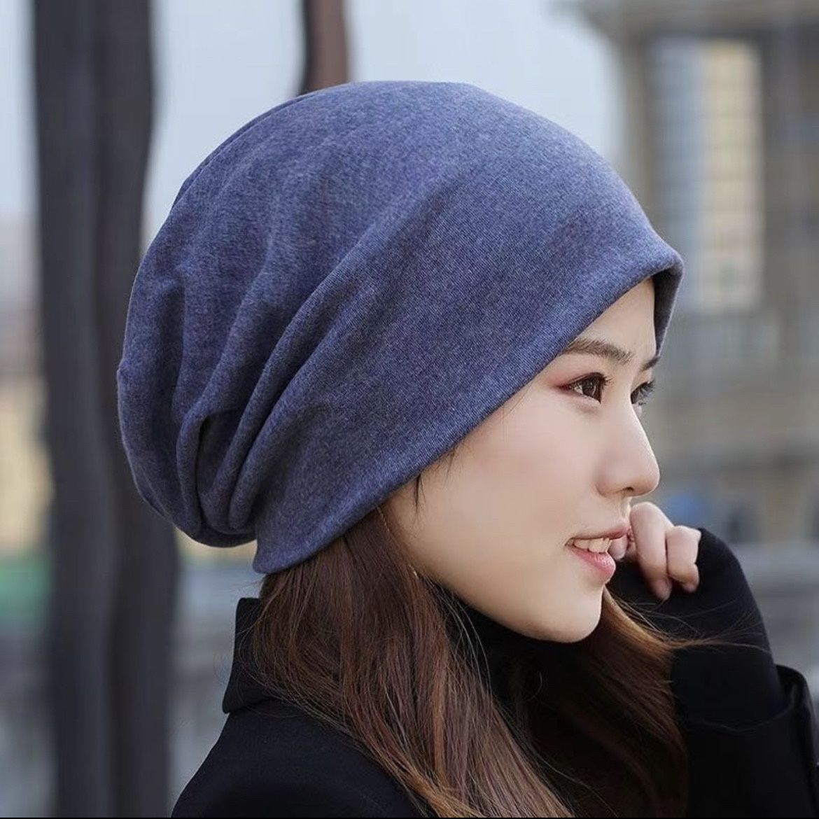 Women's Korean Bandana Windproof Warm Twisted Hat Hats & Caps