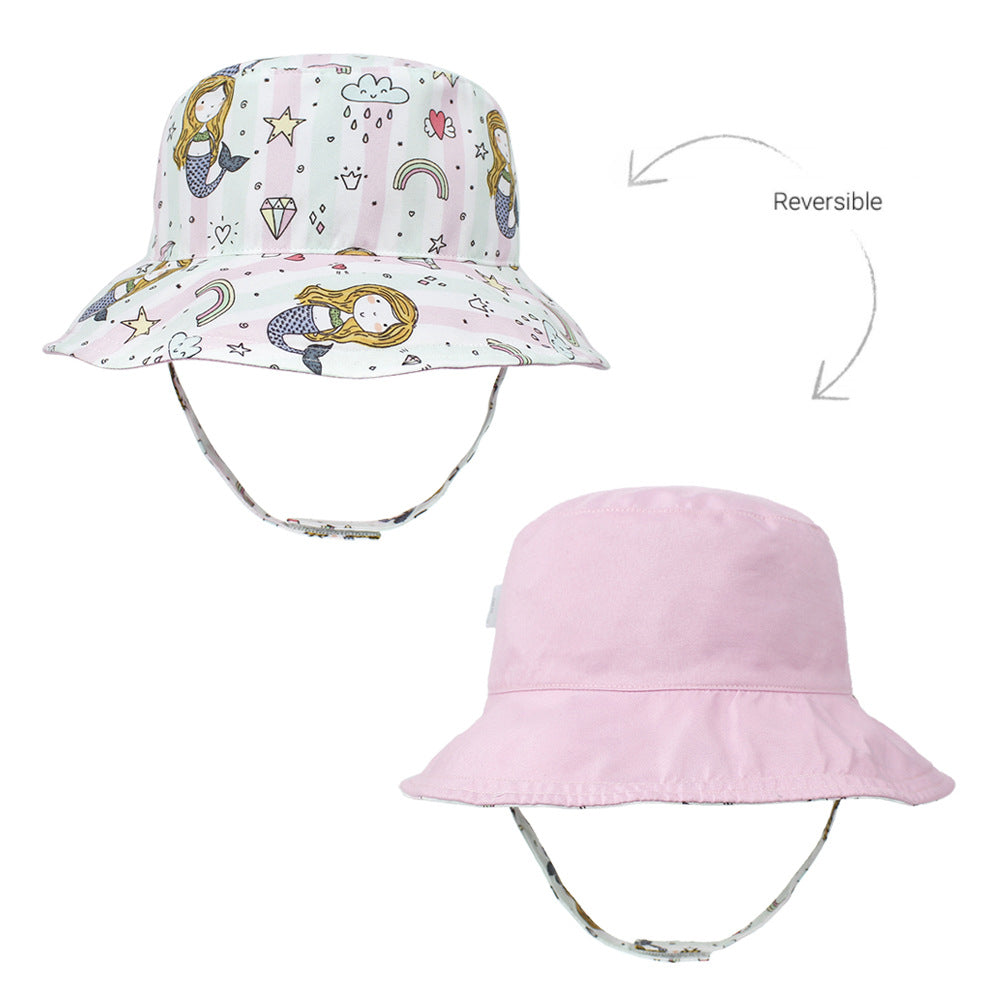 Children's Hat Reversible Sun Outdoor Cartoon Printing Kids' Headwear