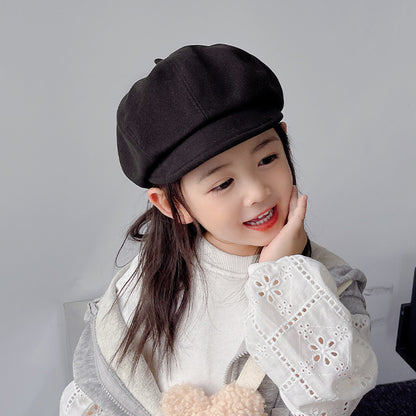 Children's Korean Style Hat Beret Octagonal Summer Kids' Headwear