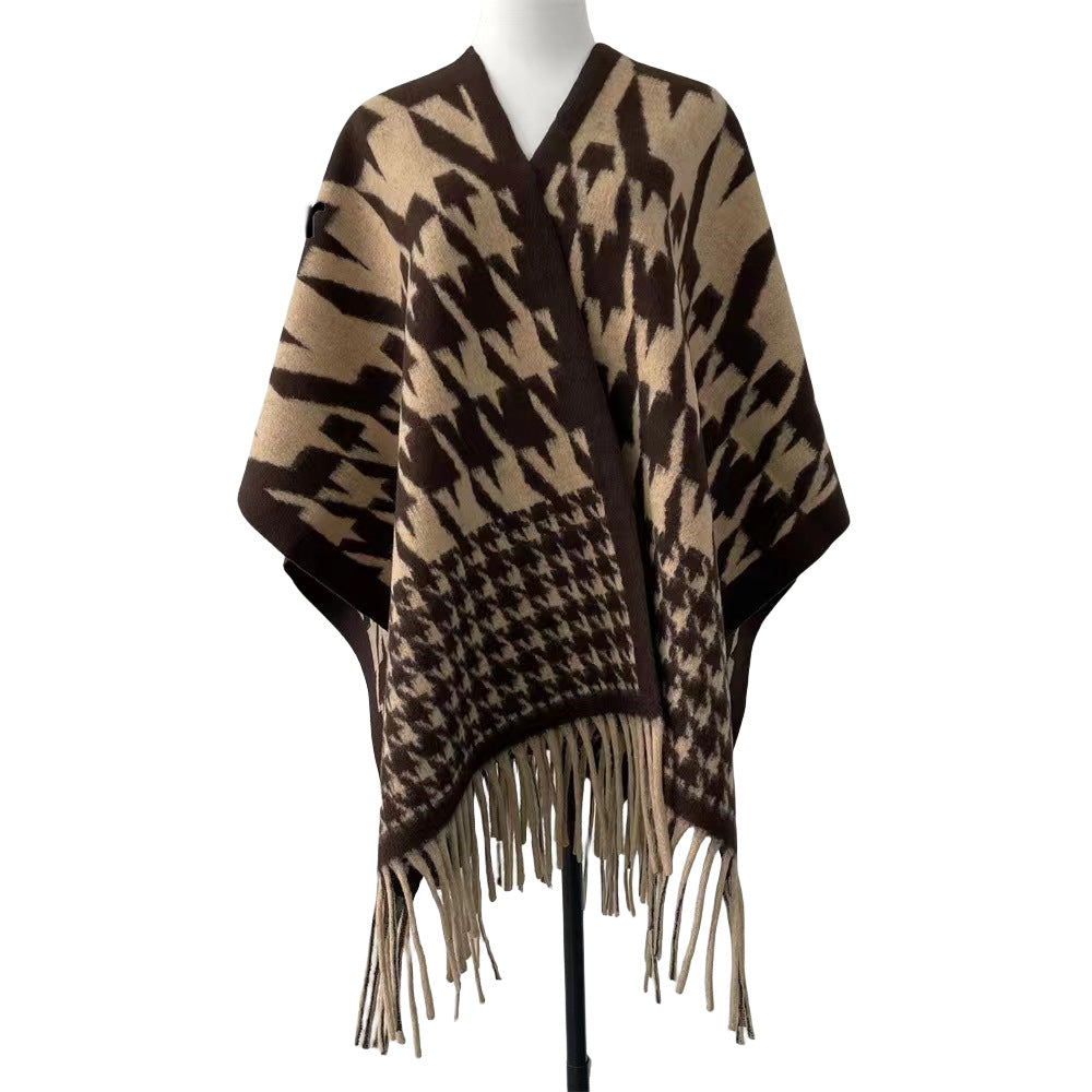 Women's Warm Shawl Grassland Tibet Travel Cloak Scarfs